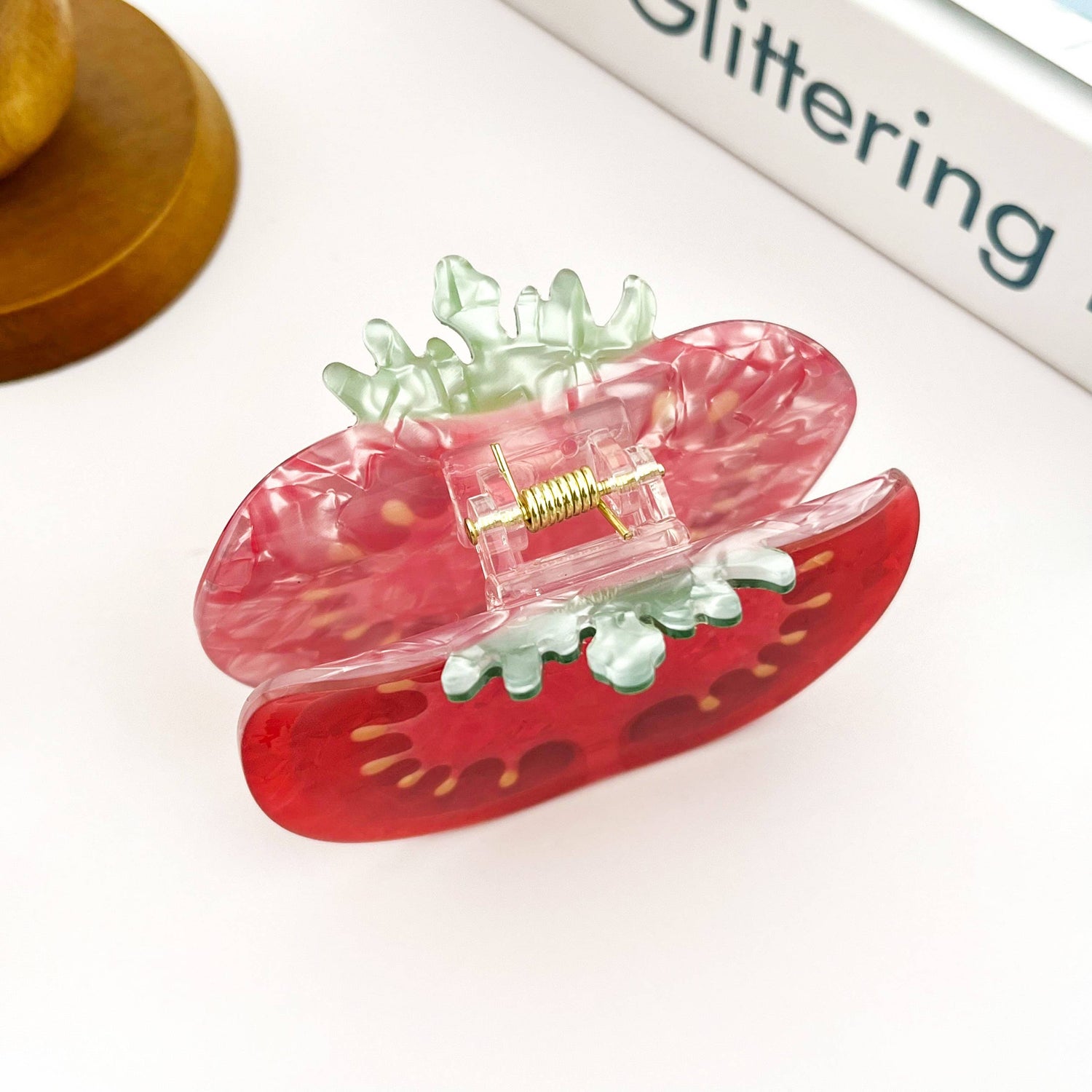Tomato Slice Claw Clip