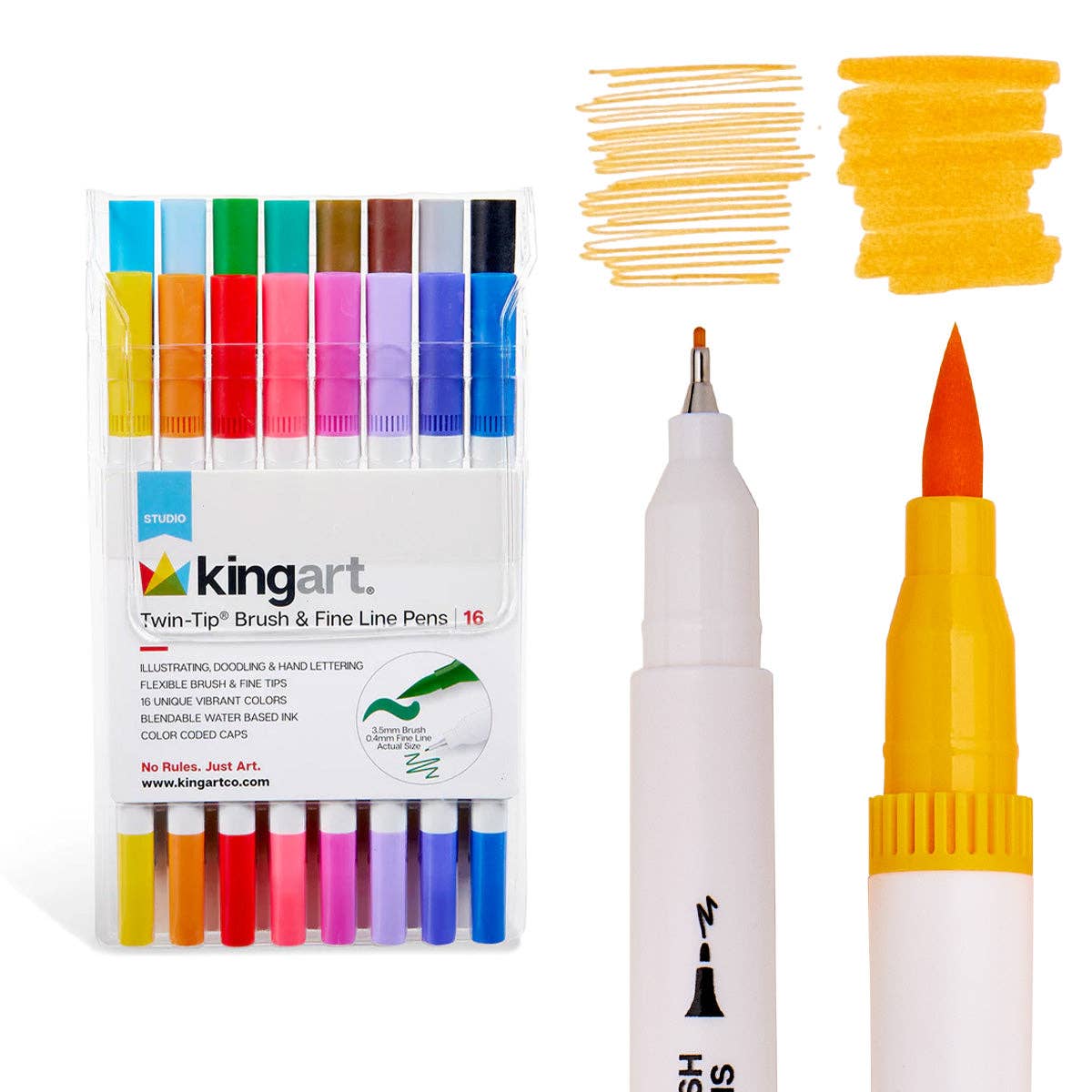 Brush &amp; Fine Line Pens (16 Colors)