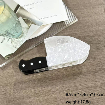 Quirky Knife Claw Clip