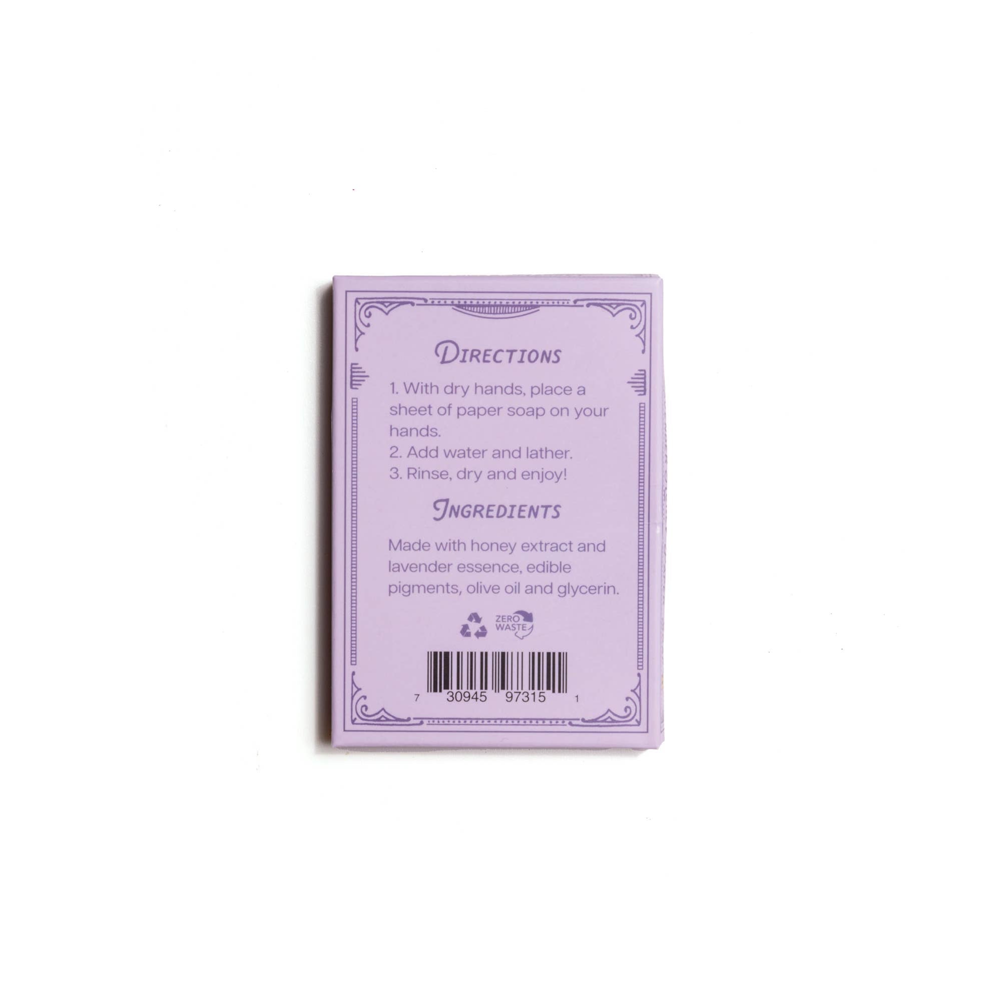 Lavender Honey Scent Paper Soap