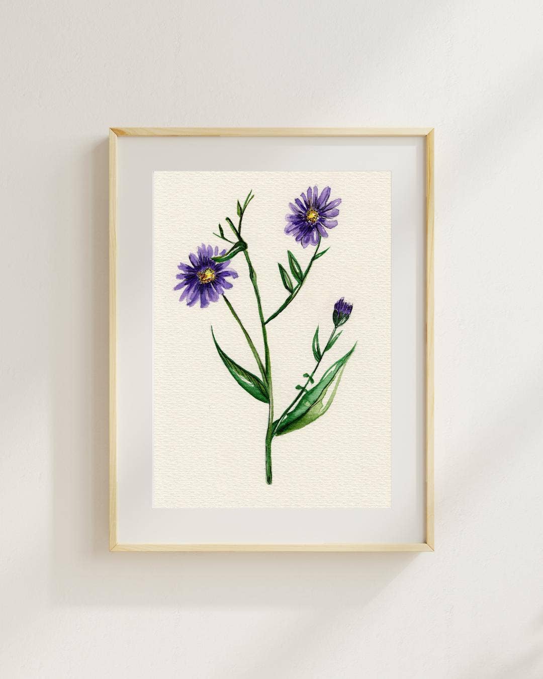 Wildflower Watercolor Print Botanical Wall Art