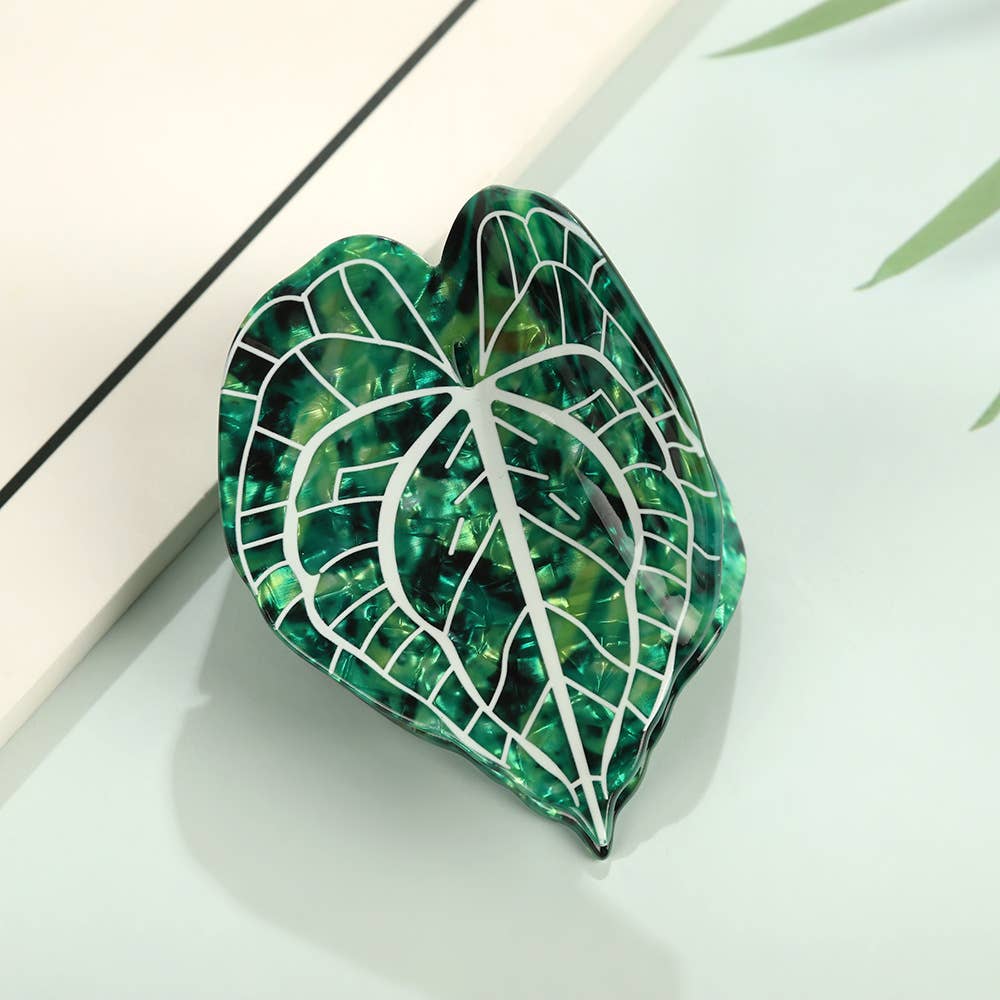 Botanical Leaf Claw Clip