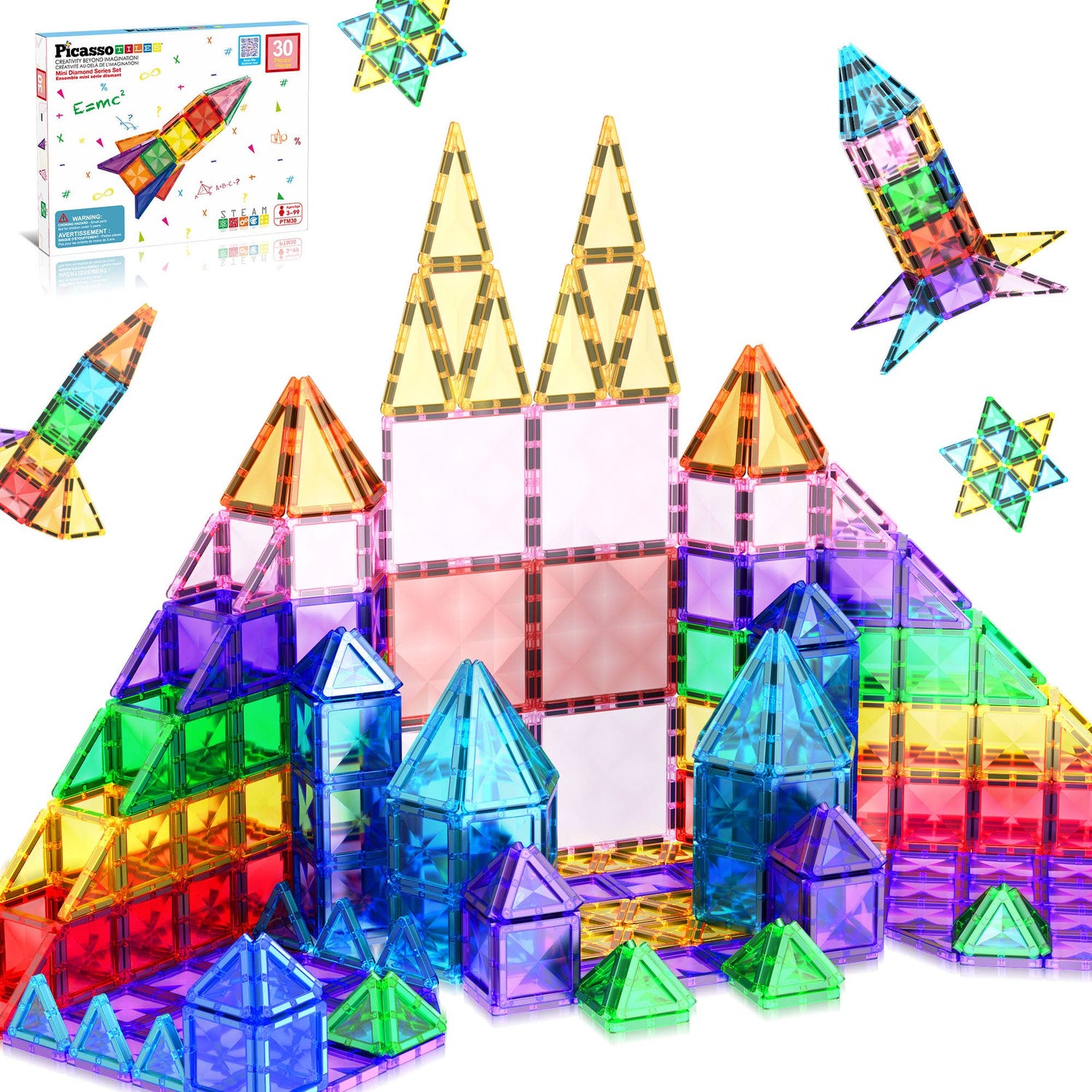 Travel Size Magnetic Tile Building Set