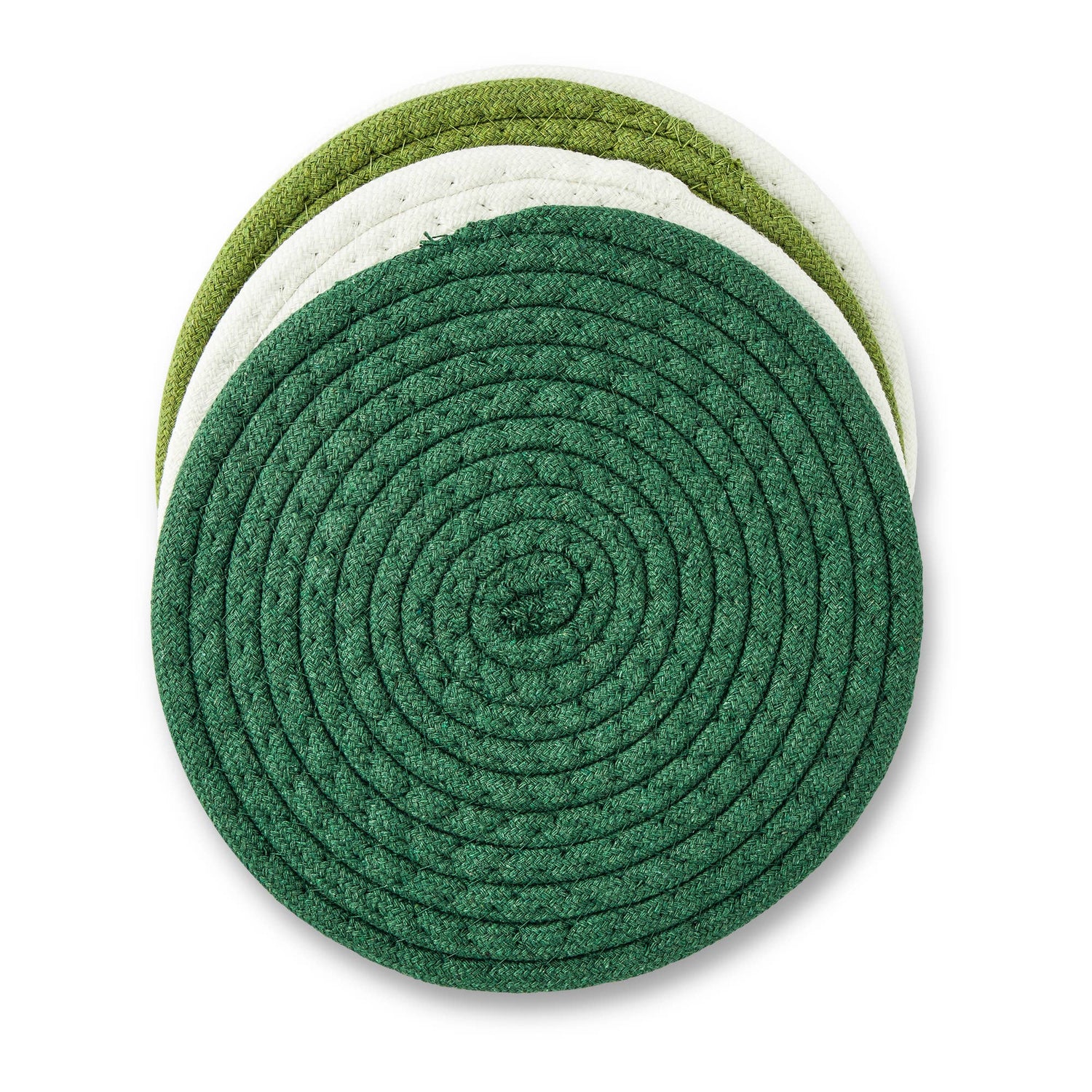 8" 4pk Printed Asst Woven Trivets - Hydrangea