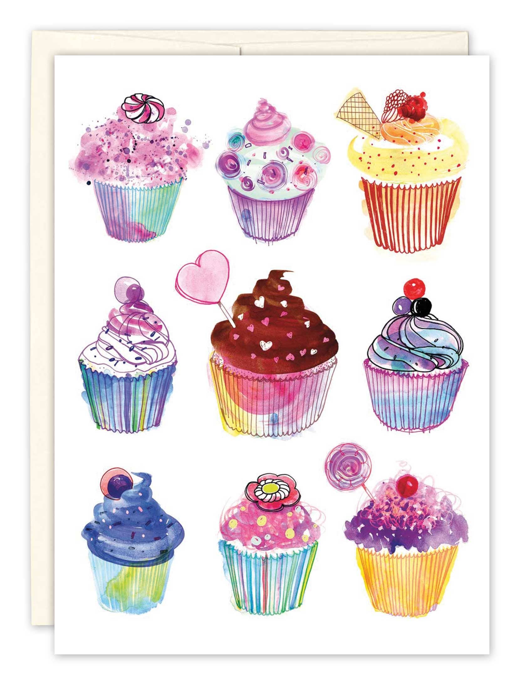 Cupcakes Birthday Card