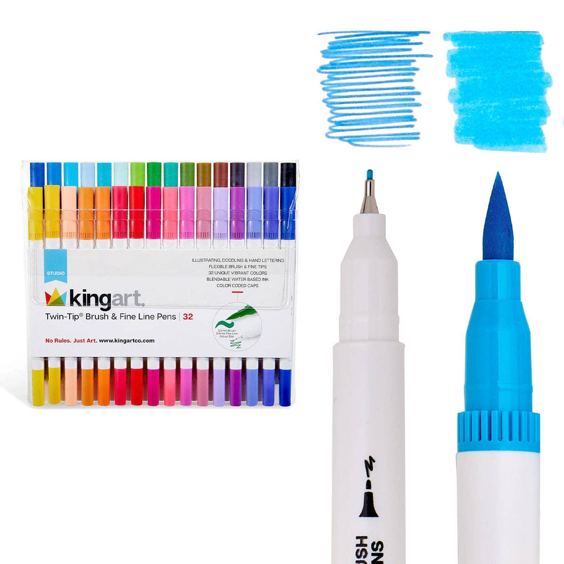 Brush &amp; Fine Line Pens (32 Colors)