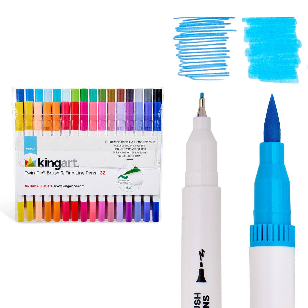 Brush &amp; Fine Line Pens (32 Colors)