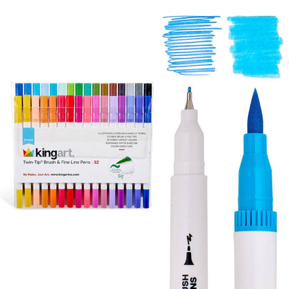 Brush &amp; Fine Line Pens (32 Colors)