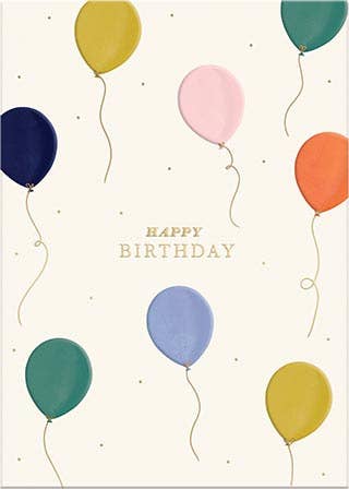 Greeting Card Multi Balloons