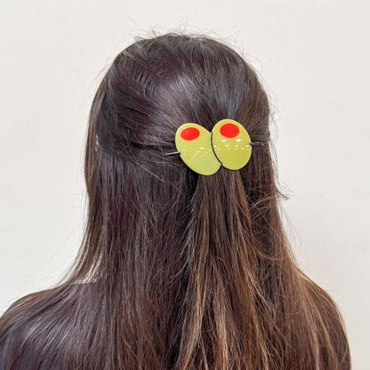Olive French Barrette
