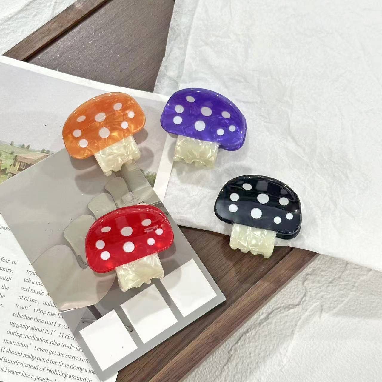 Mushroom Claw Clips
