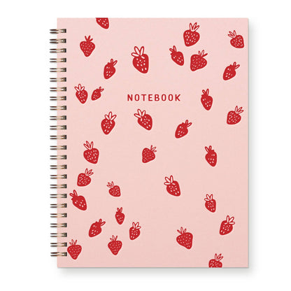 Strawberry Pattern Journal : Lined Notebook