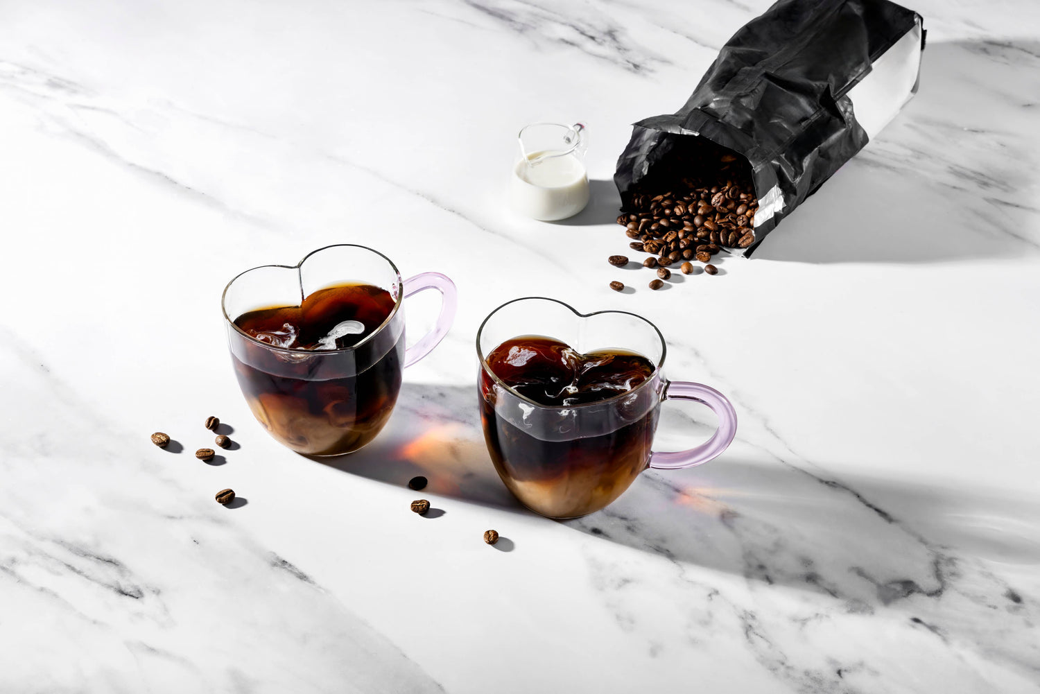 14oz Heart Shaped Glass Mug