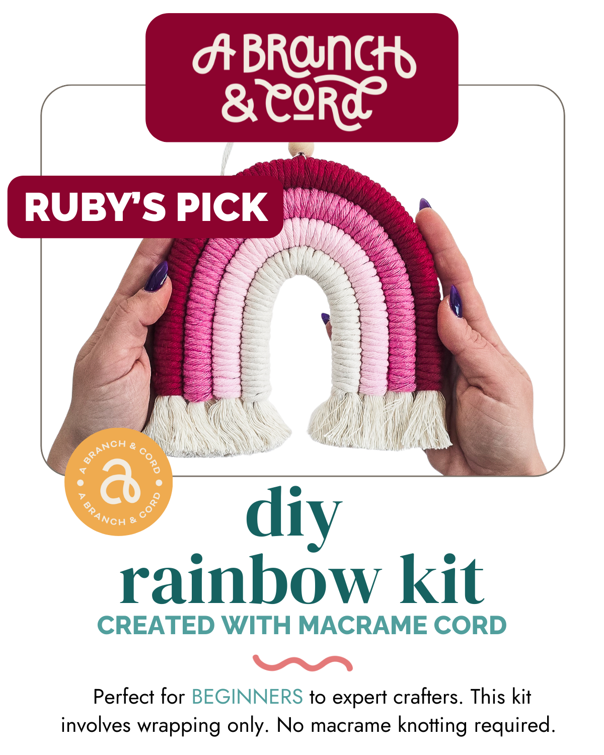 DIY Macrame Rainbow Kit