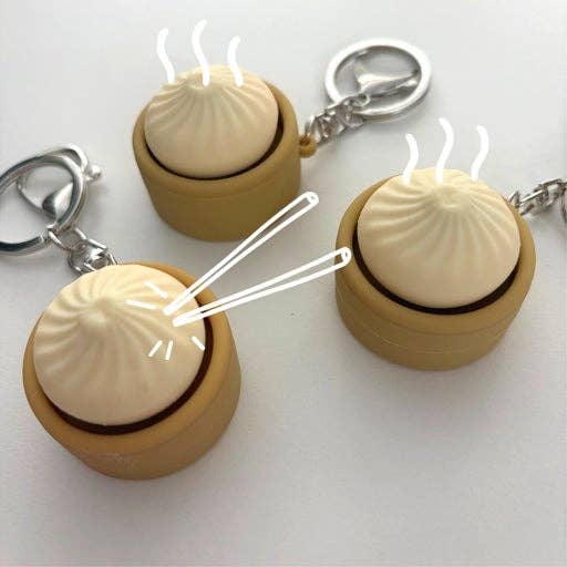 Dumpling Clicker Keyring