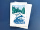 River Rhythm Blank Greeting Card