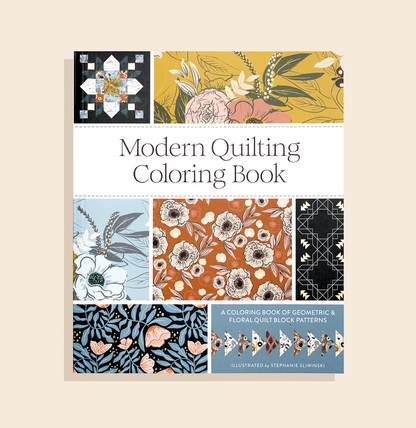 Modern Quilting Coloring Book: Adult Coloring Book (Spring)