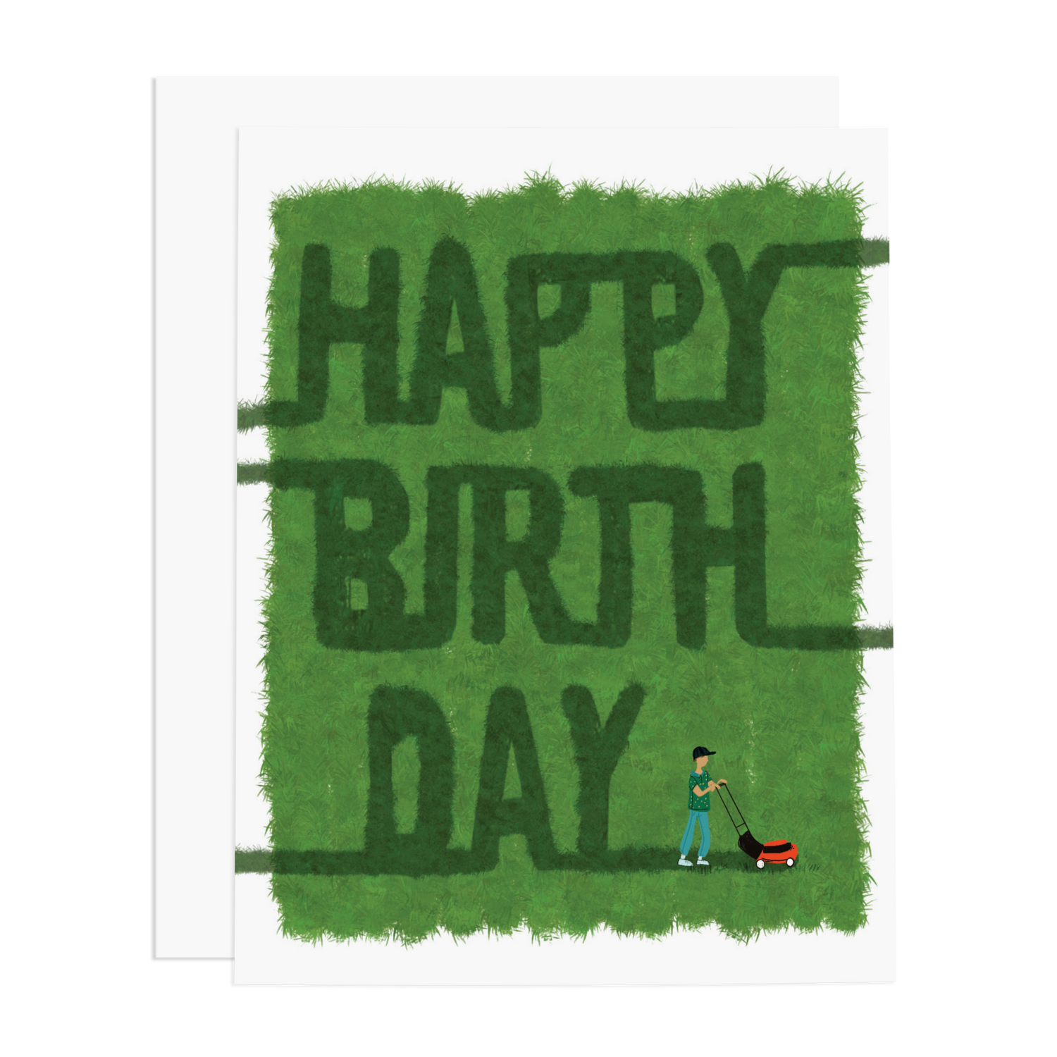 Mower Greeting Card