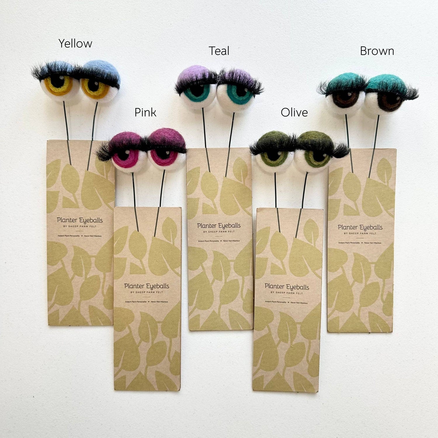 Planter Eyeballs with Lashes