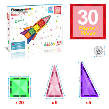 Travel Size Magnetic Tile Building Set