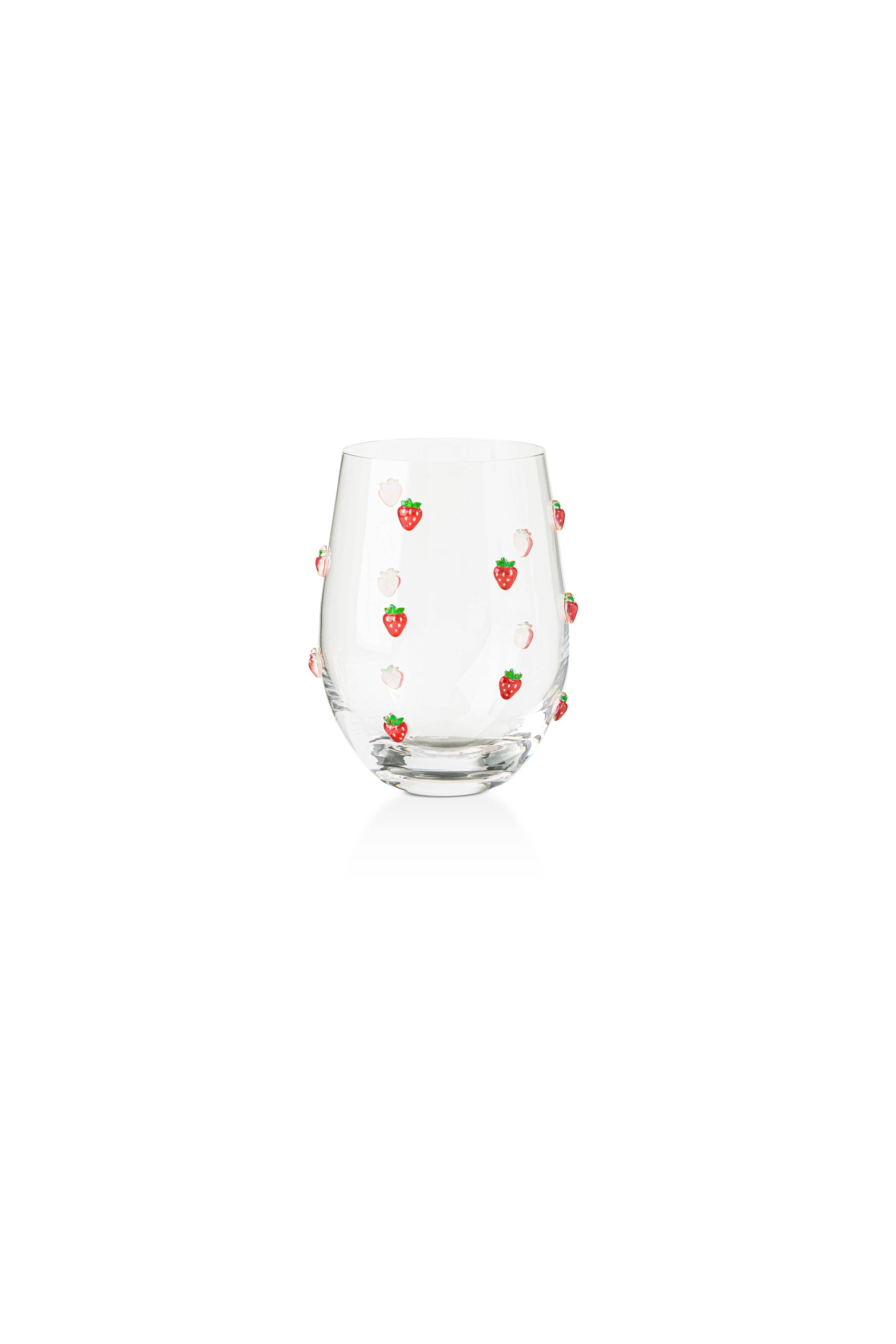 Icon Stemless Wine - Strawberry