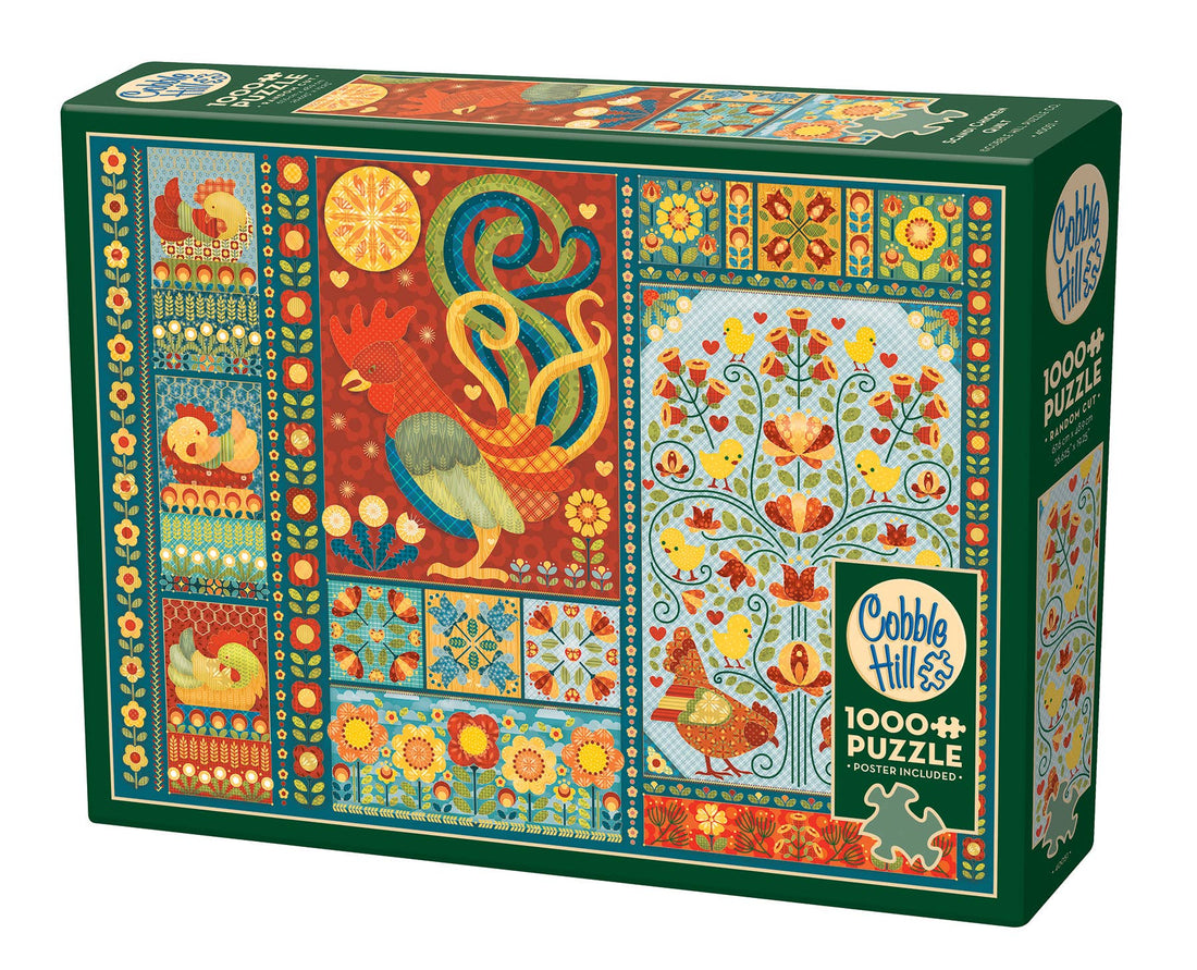Scandi Chicken Quilt Puzzle