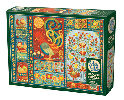 Scandi Chicken Quilt Puzzle