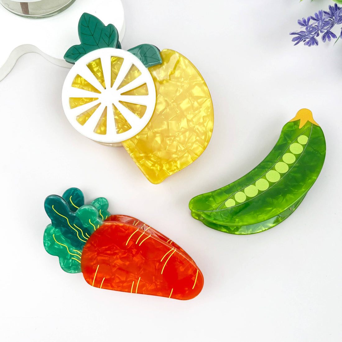 Fun Fruit &amp; Vegetable Claw Clip