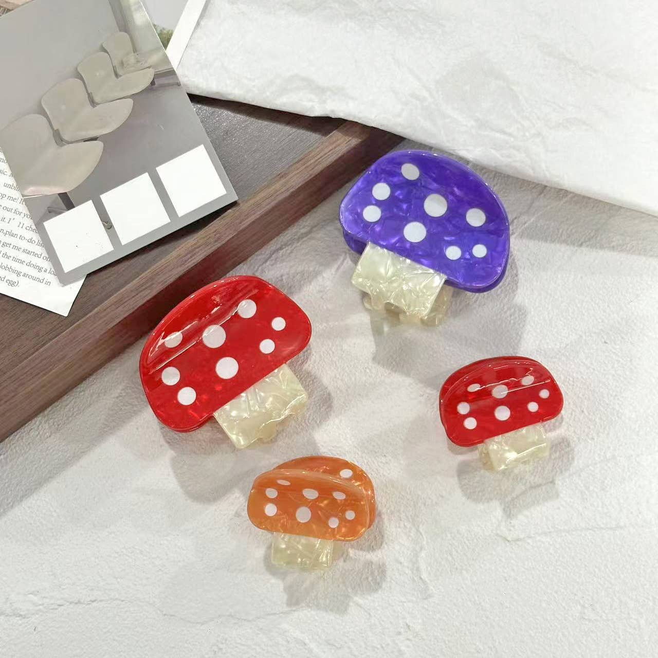 Mushroom Claw Clips