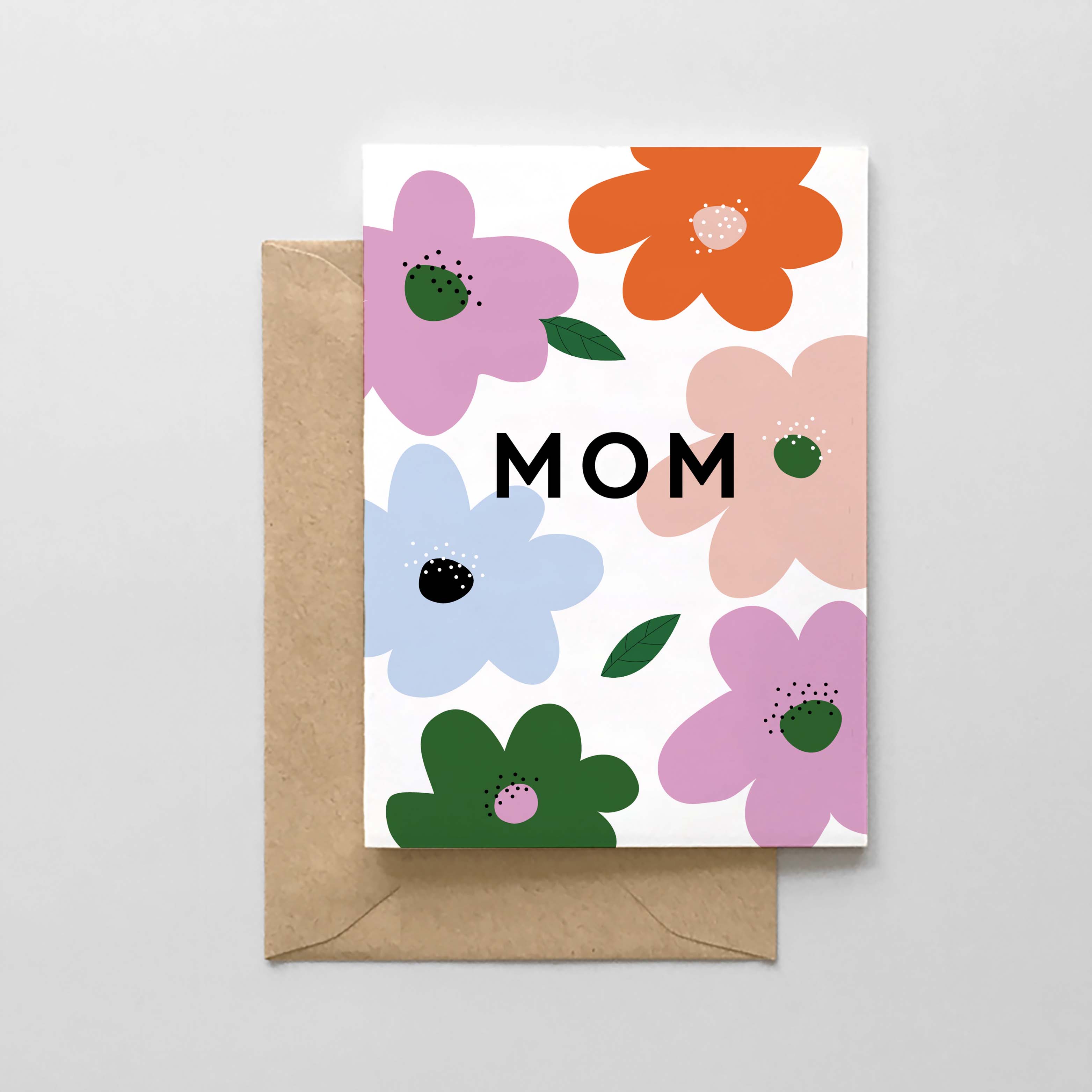 Colorful Blooms- Mom Card