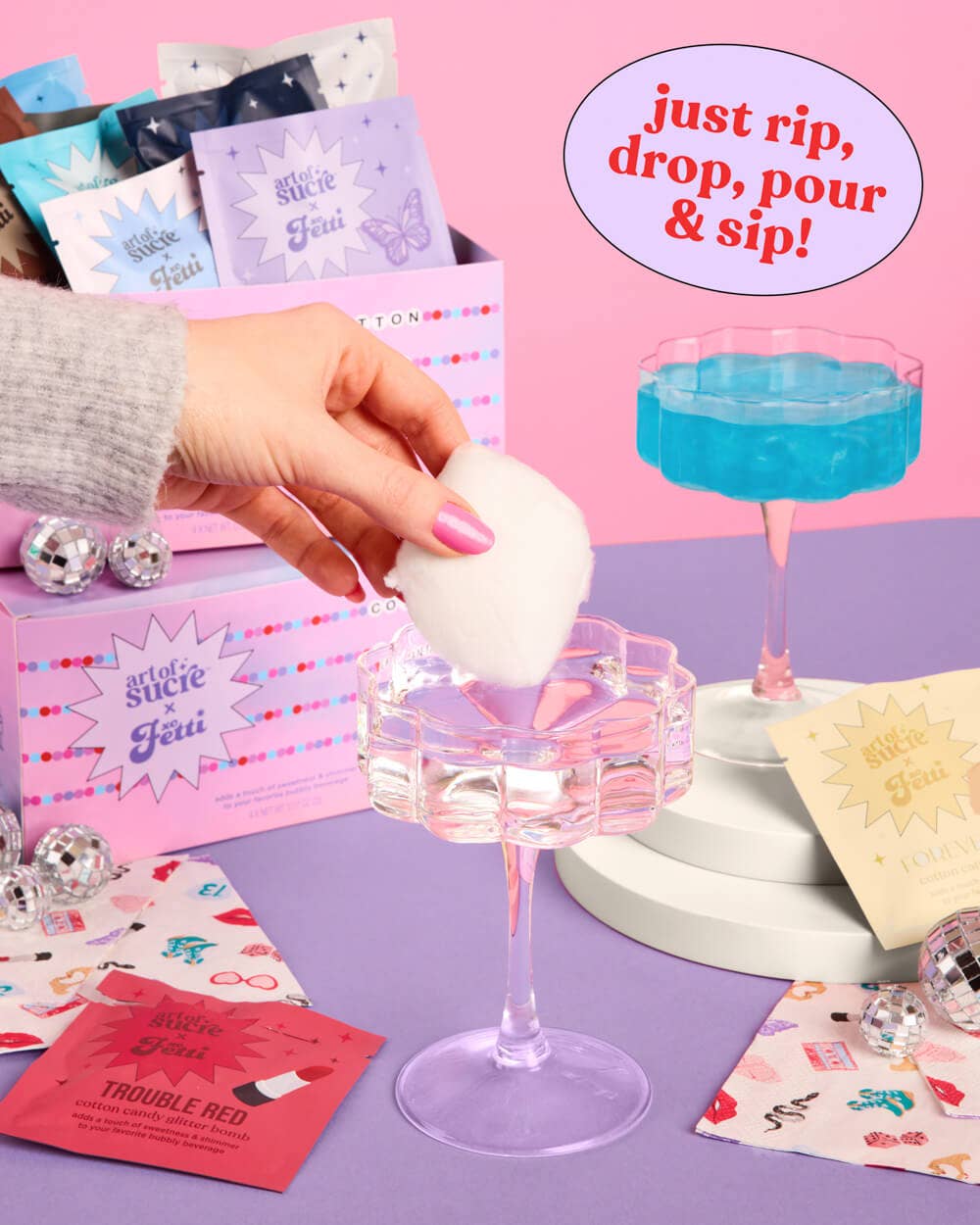 Glitter Bomb Era - 11 cotton candy glitter bombs, Era&