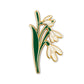 Snowdrop Enamel Pin - Exquisite Botanical Accessory
