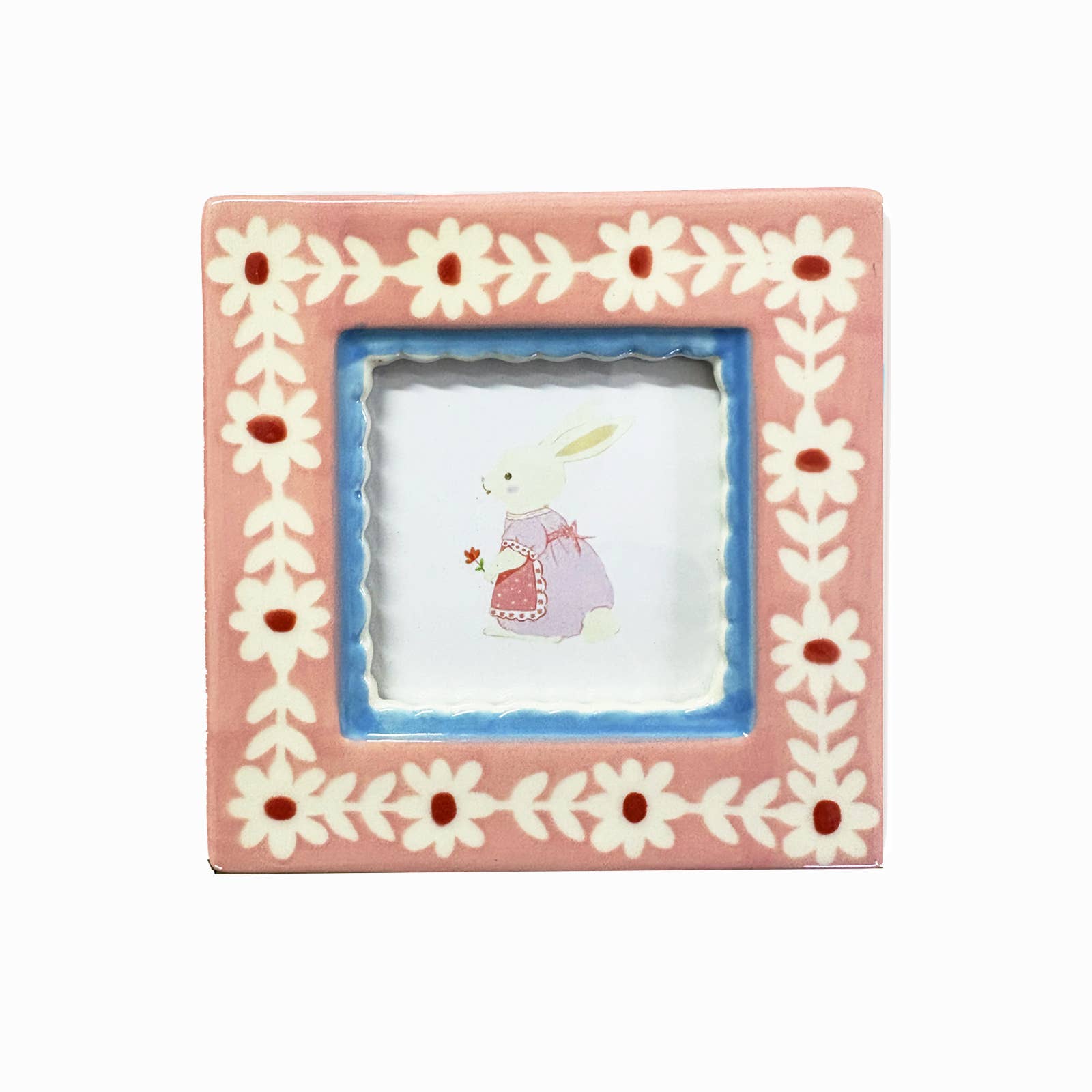 Pink Flowers Photo Frame
