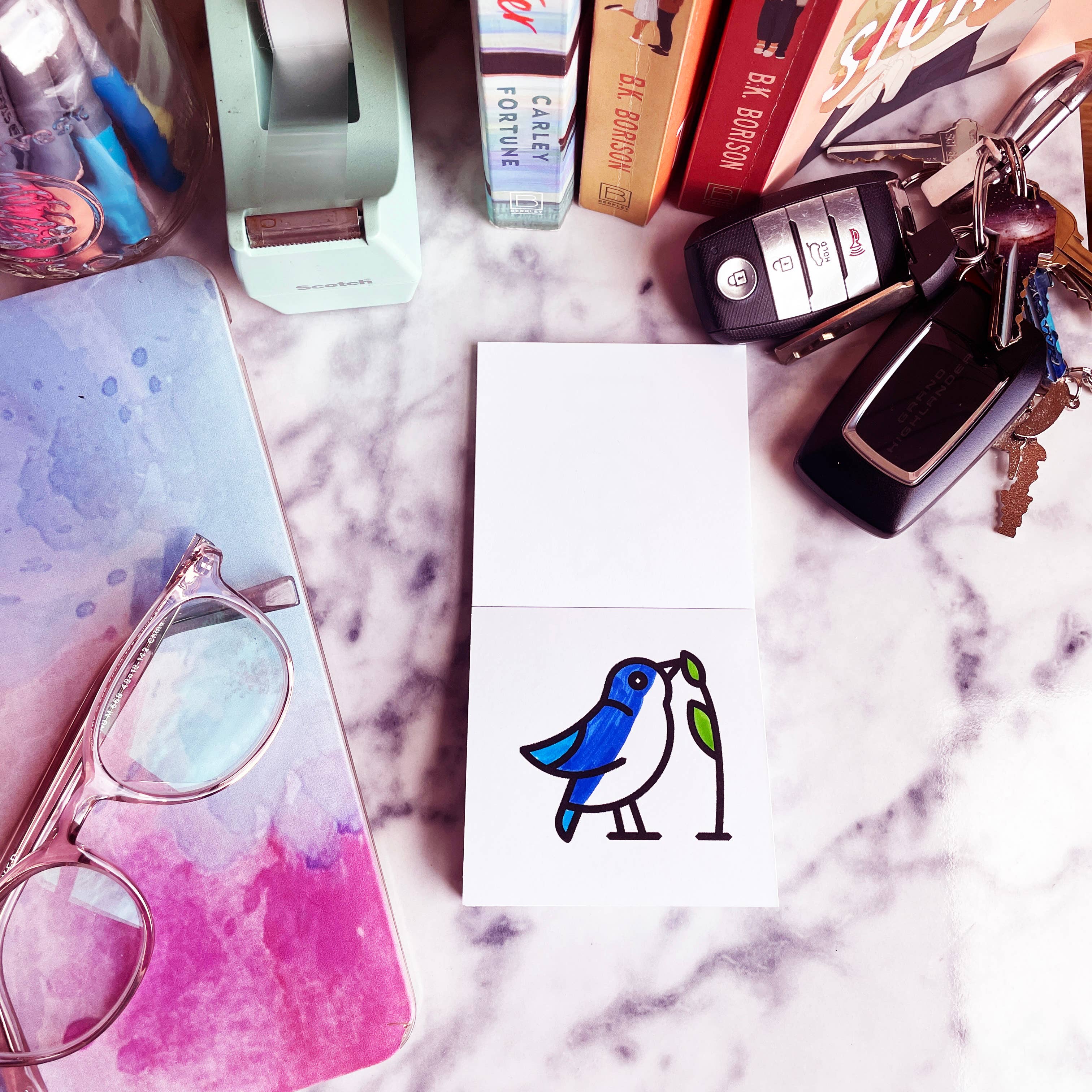Birds Bugs and Botany Coloring Book