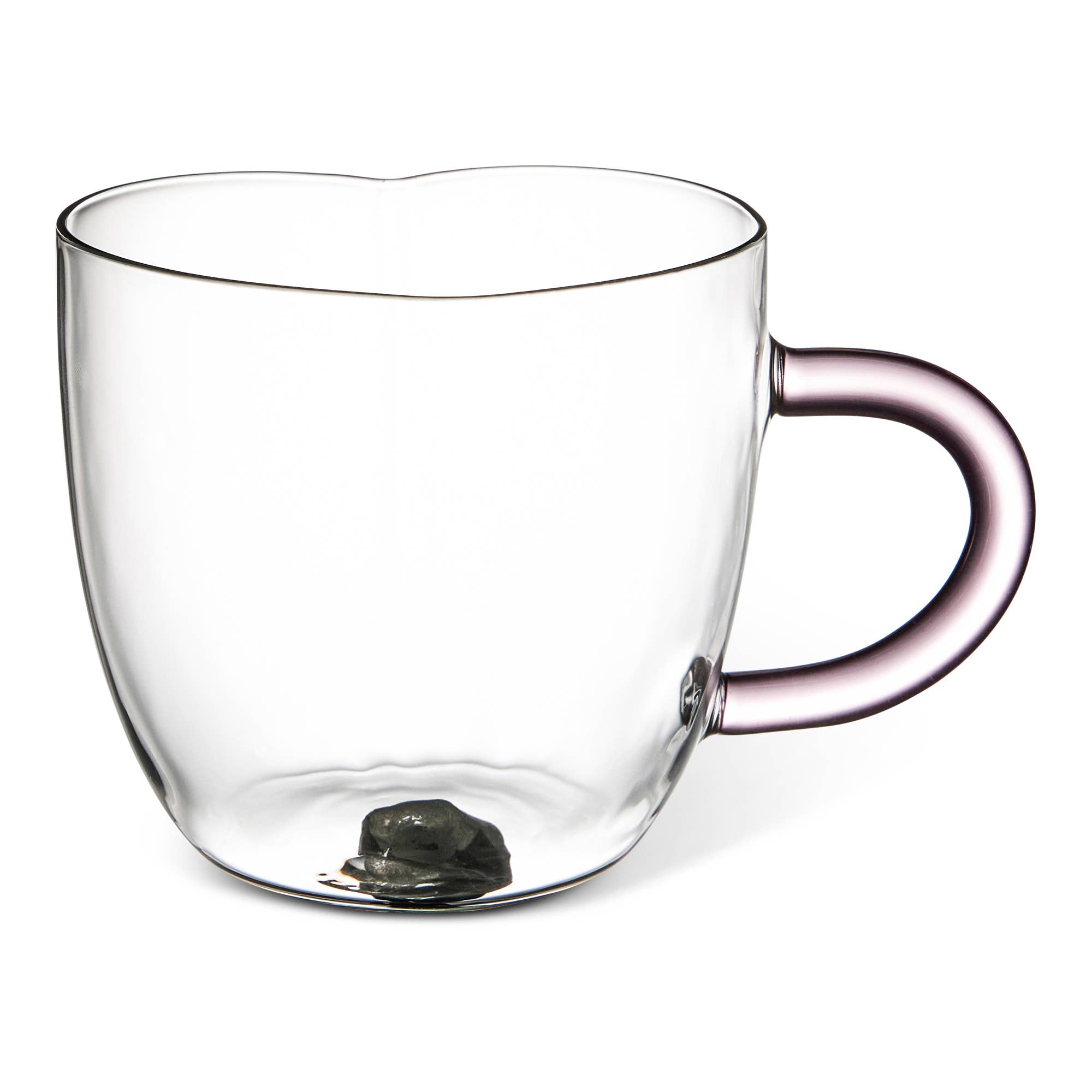 14oz Heart Shaped Glass Mug