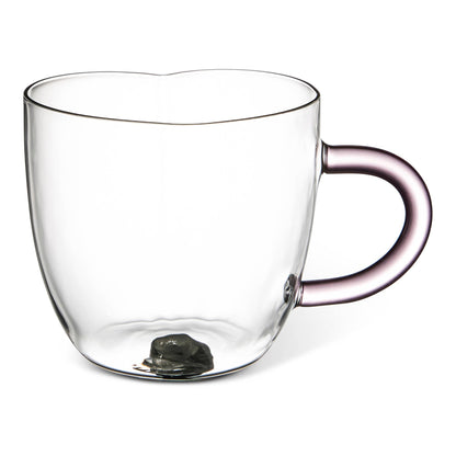 14oz Heart Shaped Glass Mug