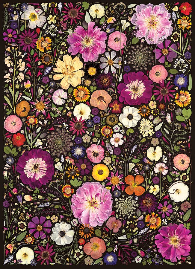 Flower Press: Little Hollow &amp; Red Daisy 500pc puzzle