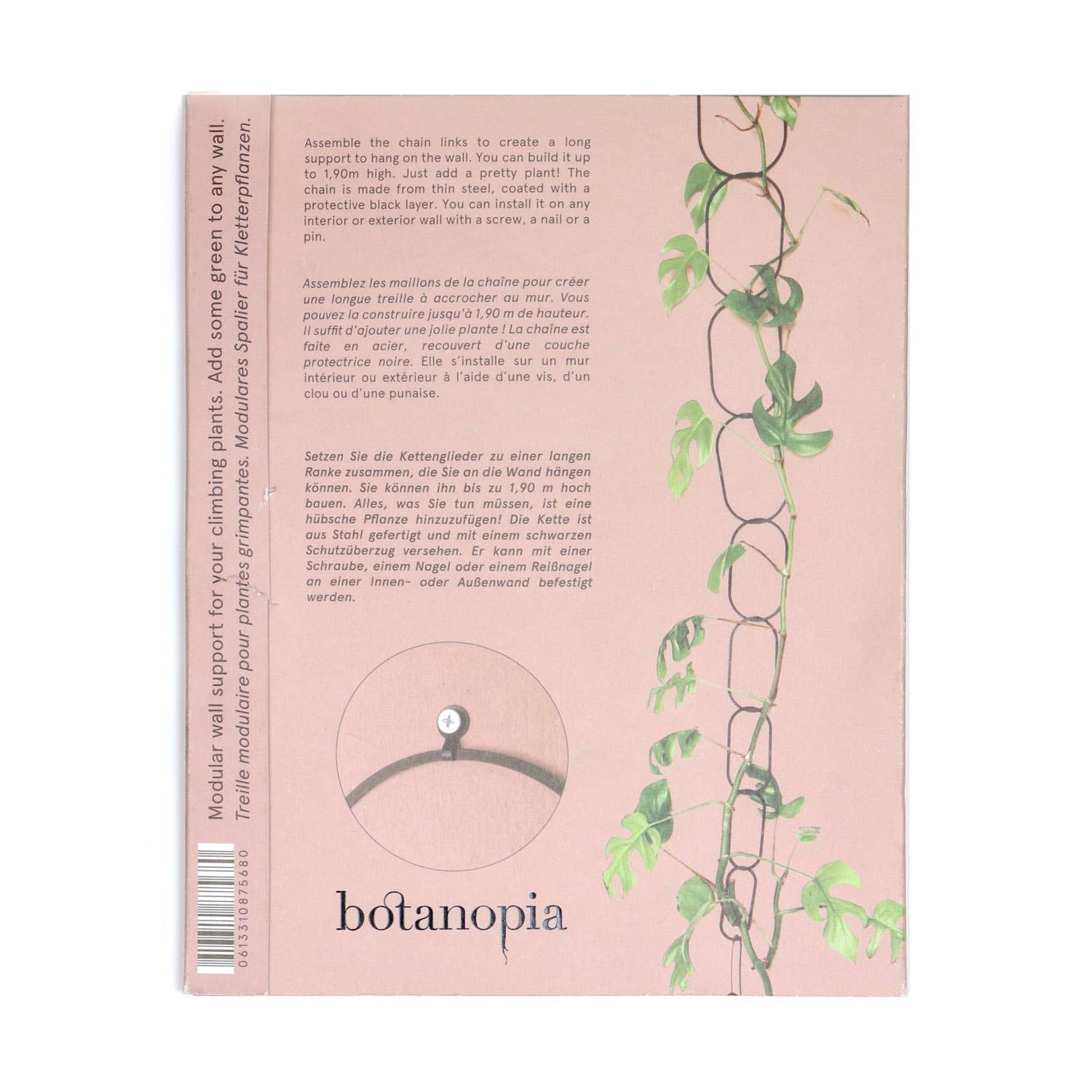 Black Brass Chain - Plant Support for climbing plants