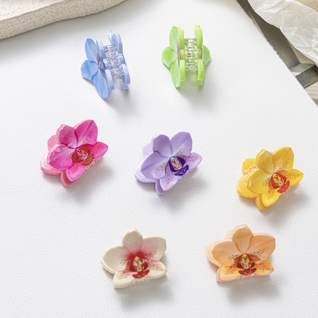 2-Pack Orchid Mini Claw Clips