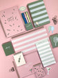Striped Undated Weekly Planner Journal