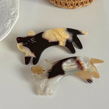 Playful Cat Claw Clip