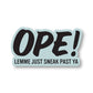 Ope Sticker: Original