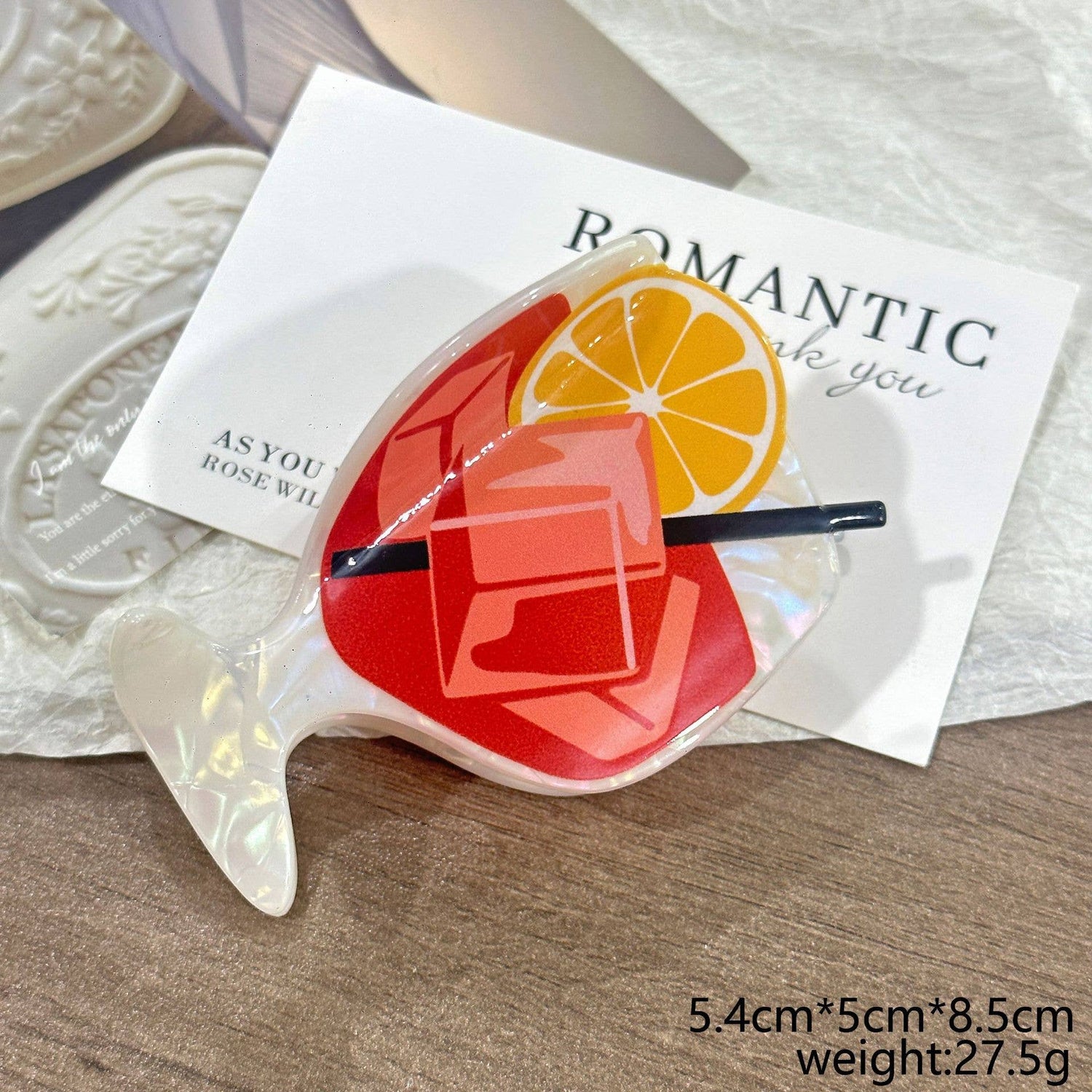 Cocktail Claw Clip
