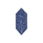 Geometric Blue Floral Sticker