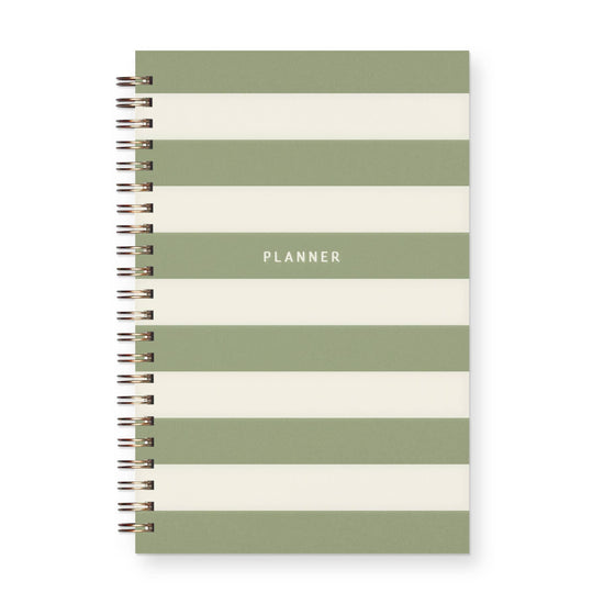 Striped Undated Weekly Planner Journal