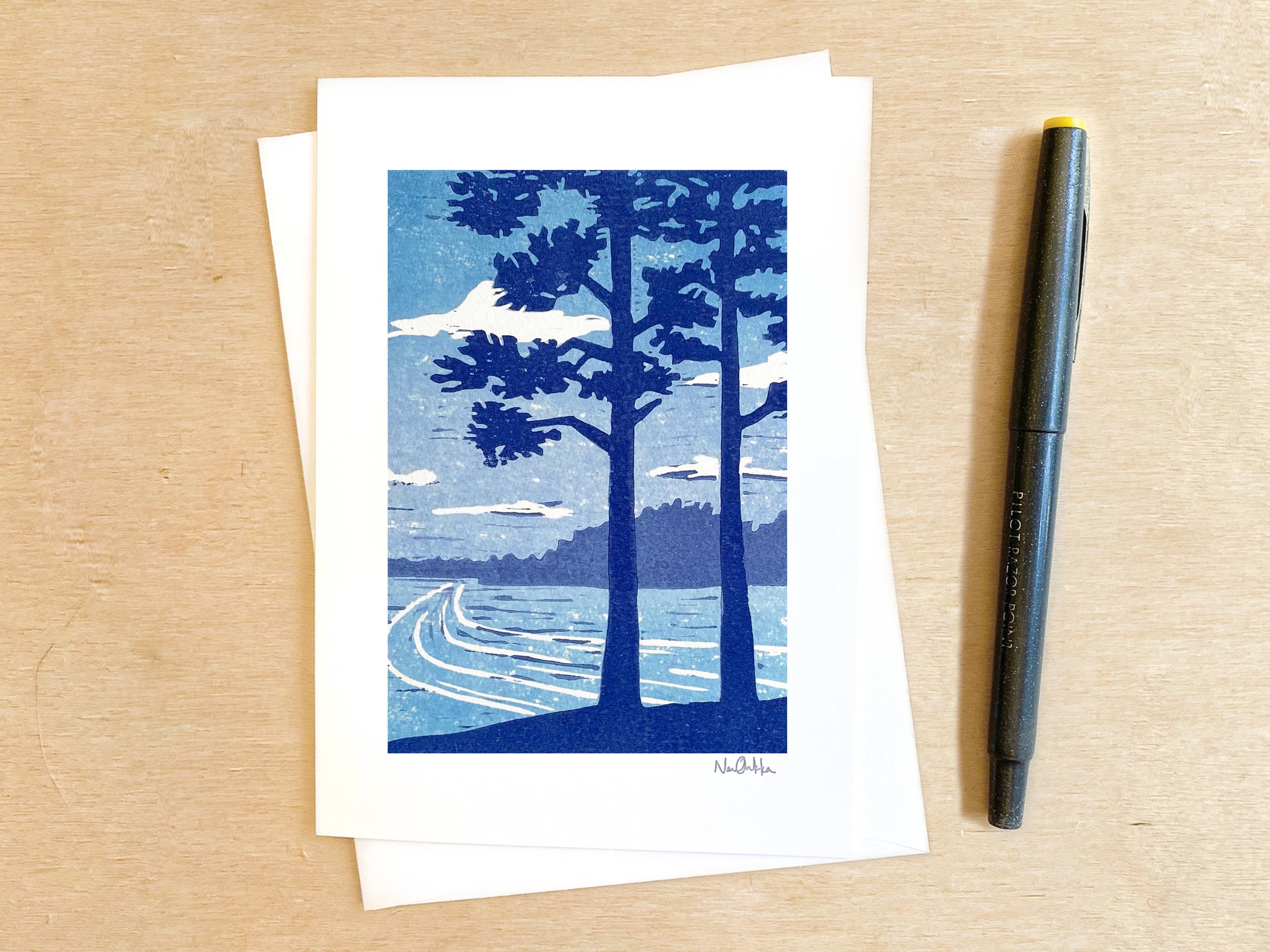Through The Pines Greeting Card