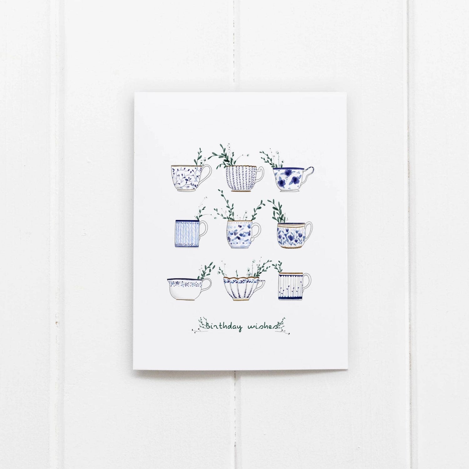 Birthday Wishes Tea Greeting Card