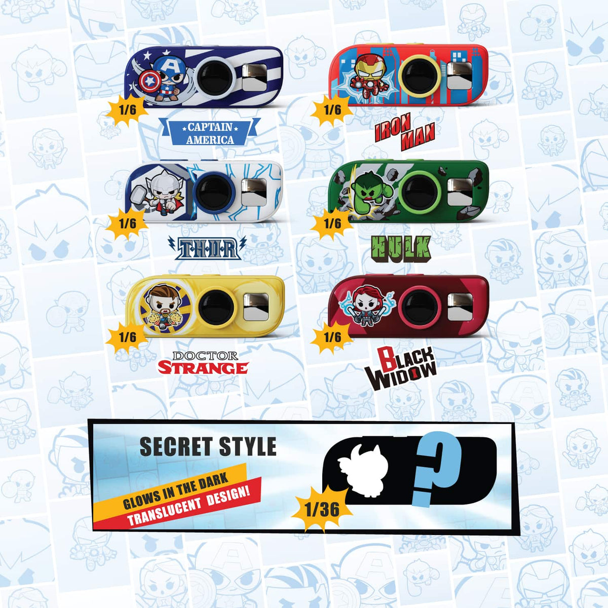 Kiko x Marvel Digicam Blind Box