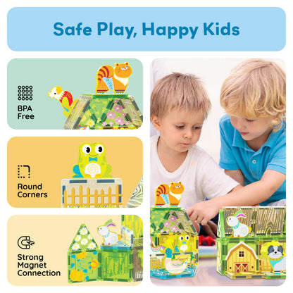 Magnetic Farm Theme Toy Tiles