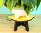 Lemon Plant Stand - Wood Plant Holder